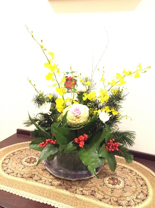 Japanese New Year arrangement style