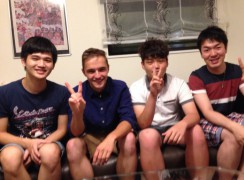 台湾の友人と学生