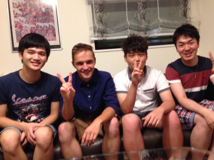 台湾の友人と学生